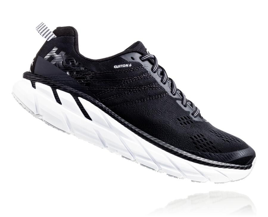 Basket Hoka One One Clifton 6 Femme - Noir/Blanche - BFA-914825